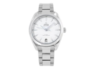 OMEGA, Seamaster, Aqua Terra 150M, Master Chronometer, Cal 8800, Verk nr. 82233376, Serie nr. 82233376, Pic nr. 220.10.34.20.02.002, damur, 34 mm, stål, automatisk (Co-Axial), safirglas, datum, glasbaksida, originallänk, viklås, Ref nr. STZ006982, cert, april 2026, box, ytterkartong.