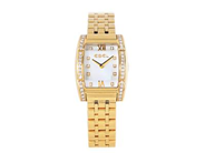 EBEL, Tarawa, Cal 656, Boett nr. A000634-3/8656J18-10, damur, 23 x 23 (30) mm, 18K guld, quartz, safirglas, pärlemorurtavla med diamanter (10 st. 8/8), skadad urtavla (spricka), briljantkrans (40 st. TW/IF-VVS, ca 0,44 ctv), originallänk, viklås, längd 175 mm, totalvikt 84,91 gram, ca 2004, box, ytt