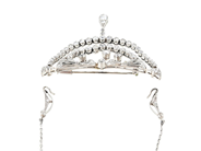 Smycken - COLLIER/BROSCH, platina - View 2