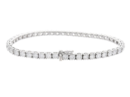 Smycken - TENNISARMBAND, 18K vitguld - View 2