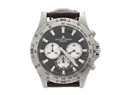 JAQUES LEMANS, Sports, "Tachymeter", Boett nr. 1-1670.1, kronograf, herrur, 44 mm, stål, quartz, mineralglas, datum, läderband, ca 2010.