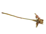 DEKORATION, koppar, ArtByKobber, vakuumgjuten blomma, längd 33,5 cm, vikt 109 g.