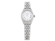 ROLEX, Oyster Perpetual, Date (T Swiss T), Ref nr. 6919, Serie nr. 5700029, Cal 2030, Verk nr. 587853, Boett nr. 6900, damur, 26 mm, stål, automatisk, plexiglas, datum, skadad urtavla, Jubileelänk, viklås, Ref nr. 62510D-C/568, cert, januari 1982, box (ej tidsenlig), ytterkartong (ej tidsenlig).