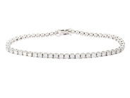 Smycken - TENNISARMBAND, 18K vitguld - View 1