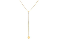 COLLIER, 18K guld, venezialänk, hängande kula, längd 42 cm, vikt ca 1,6 g.