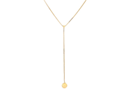 COLLIER, 18K guld, venezialänk, hängande kula, längd 42 cm, vikt ca 1,6 g. på auktion i Stockholm, Stockholms län hos Kaplans Auktioner