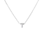 HÄNGE MED KEDJA, sterlingsilver, bokstaven "T", längd 45 cm, vikt ca 1,1 g.