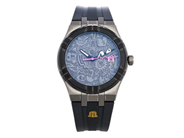 MAURICE LACROIX, Aikon, "Wotto Limited Edition", Cal , Serie nr. BC50399, Ref nr. AI1108-PVL20-090-2, Boett nr. AI1108, unisex, 40 mm, svart PVD, quartz, safirglas, integrerat gummiband, originalspänne, ca 2025, Limiterad men ej numrerad (1 av 500).
