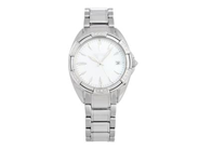 SEIKO, damur, 34 mm, Serie nr. 970047, Boett nr. 7N32-0DW0, stål, quartz, safirglas, datum, pärlemorurtavla, diamanter på boetten (18 st. 8/8), originallänk, viklås, ca 2019.
