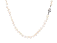 Smycken - PÄRLCOLLIER, odlade pärlor ca 6,1 mm - View 1