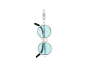 THOMAS SABO, silver, plast, glasögon med blått glas, vikt 2,7 g. på auktion i Stockholm, Stockholms län hos Kaplans Auktioner