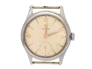 CERTINA, herrur, 34 mm, Cal 320, Serie nr. 3444913, Boett nr. 81101, stål, manuell, plexiglas, liten sekundvisare, skadad urtavla, ca 1958.