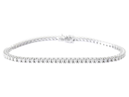 Smycken - TENNISARMBAND, 18K vitguld - View 1