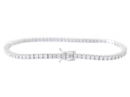 Smycken - TENNISARMBAND, 18K vitguld - View 2