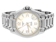 TISSOT, PR 100, (100M), Serie nr. QKK-RA-21727, Boett nr. P660/760, herrur, 36 mm, stål, quartz (går ej), safirglas, datum, originallänk, viklås, ca 2000.