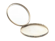 FICKSPEGEL, sterlingsilver, Hallbergs Guldsmeds Ab, Stockholm, år 1947, diameter ca 8 cm, vikt 91,6 g.