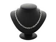 COLLIER, silver, fantasilänk, längd 44 cm, vikt 24,5 g.