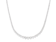 Smycken - DIAMANTCOLLIER, 18K vitguld med briljantslipade diamanter 9,90 ct - View 1