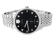 GUCCI, G-Timeless, Cal ETA 2895-2, Serie nr. 18843405, Ref nr. YA126353, Boett nr. 126.3, herrur, 40 mm, stål, på auktion i Stockholm, Stockholms län hos Kaplans Auktioner