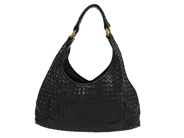 VÄSKA, BOTTEGA VENETA, New Ball Hobo, svart intrecciato läder, guldfärgade beslag, 37x21x8 cm, dustbag. på auktion i Stockholm, Stockholms län hos Kaplans Auktioner