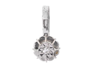ENSTENSHÄNGE, 18K vitguld, åttkantslipad diamant ca 0,01 ct, höjd inkl. ögla 1 cm, vikt ca 0,4 g.