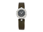 BVLGARI, B zero 1, Serie nr. D19312, Boett nr. BZ 22 S, damur, 22 mm, stål, quartz, safirglas (nagg/repor), integrerat läderband, viklås, ca 2000.
