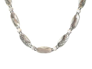 COLLIER, silver, fantasilänk, längd 41 cm, vikt ca 22,9 g.