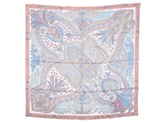 HERMÈS, SCARF, Le Jardin De La Maharani, Annie Faivre, 100% siden, 90x90 cm, multifärgad, rosa, blå, beige, or på auktion i Stockholm, Stockholms län hos Kaplans Auktioner