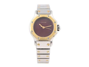 CARTIER, Santos Ronde, Cal ETA 2670, Boett nr. 090735208, damur, 24 mm, stål/guld, automatisk, safirglas, skadad urtavla (Spider Dial), integrerad originallänk (senare), viklås, Ref nr. 154302, längd 160 mm, ca 1980.