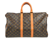 LOUIS VUITTON, VÄSKA, Keepall Bandouliere 45, Monogram Canvas, guldfärgade beslag, 45x20,5x27 cm, märkt FC 893, år 1989, avtagbar axelrem. Good Condition.