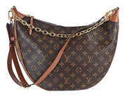 LOUIS VUITTON, VÄSKA, Loop Hobo Bag, Monogram Canvas Reverse coated canvas, guldfärgade beslag, guldfärgad kedja, 38x26x10 cm, inner pochette, 18x12 cm, avtagbar axelrem, dustbag. Excellent Condition.