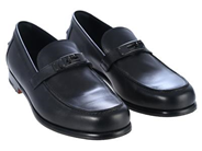 HERMÈS, SKOR, Destin Loafers, svart läder, svartfärgade beslag, klack 2,5 cm, stl 43, originalkartong, plast kvar på beslag, slitage på sula. Good Condition.