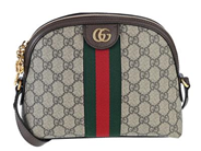 GUCCI, VÄSKA, Ophidia Bag, GG Supreme canvas, Web, röd, grön, brunt läder, guldfärgade beslag, 23x19x5,5 cm, justerbar axelrem, originalkvitto från 2021, care booklet, dustbag, originalkartong. Excellent Condition.