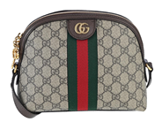GUCCI, VÄSKA, Ophidia Bag, GG Supreme canvas, Web, röd, grön, brunt läder, guldfärgade beslag, 23x19x5,5 cm, j på auktion i Stockholm, Stockholms län hos Kaplans Auktioner