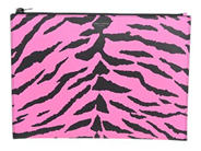 SAINT LAURENT, IPADFODRAL, Zebra print, rosa, svart grain läder, silverfärgade beslag, 29x20,5 cm, cert, dustbag, originalkartong. Excellent Condition.