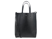 CELINE, VÄSKA, Vertical Cabas Small Tote Bag, svart kornigt kalvskinn, silverfärgade beslag, 22x26,5x10 cm, avtagbar axelrem, slitage på hörn. Good Condition.