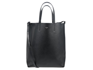 CELINE, VÄSKA, Vertical Cabas Small Tote Bag, svart kornigt kalvskinn, silverfärgade beslag, 22x26,5x10 cm, av på auktion i Stockholm, Stockholms län hos Kaplans Auktioner