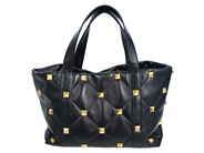 VALENTINO, VÄSKA, Rockstud Tote Bag, svart läder, guldfärgade nitar, 40x29x19 cm, tag, dustbag. Very Good Cond på auktion i Stockholm, Stockholms län hos Kaplans Auktioner