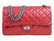 CHANEL, VÄSKA, Reissue Double Flap Bag, vinrött quiltat skinn, mörka silverfärgade beslag, 27,5x16x9 cm, hologrammärkt 15682611, år 2011, cert, dustbag, originalkartong. Excellent Condition.