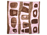 LANVIN, SCARF, 100% siden, 77x76 cm, rosa, brun, originalask. Excellent Condition. på auktion i Stockholm, Stockholms län hos Kaplans Auktioner