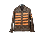 LOUIS VUITTON, JACKA, Toile Military Jacket, Monogram Canvas, vachetta läder, mörka beslag, dragkedja, stl XL (liten i storlek), kvittokopia från 2022, dustbag. Excellent Condition.