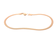 ARMBAND, 18K guld, rävsvanslänk, Balestra, längd 18,4 cm, vikt ca 3,7 g. på auktion i Stockholm, Stockholms län hos Kaplans Auktioner