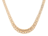 COLLIER, 18K guld, doserad X-länk med stav ca 5.5-9,5 mm, längd 46 cm, vikt 20,4 g. på auktion i Stockholm, Stockholms län hos Kaplans Auktioner
