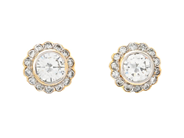 CARMOSÉÖRHÄNGEN, 18K guld, briljantslipade diamanter ca 0,40 ctv, ca W/VS, 28 briljantslipade diamanter ca 0,1 på auktion i Stockholm, Stockholms län hos Kaplans Auktioner