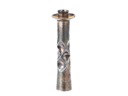 LJUSSTAKE, sterlingsilver, delvis förgylld, hamrad dekor, höjd 17 cm, vikt ca 144.5 g. på auktion i Stockholm, Stockholms län hos Kaplans Auktioner