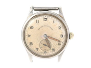 REVUE-EXCLUSIVE, herrur, 34 mm, Boett nr. 331294, stål, manuell, plexiglas, liten sekundvisare, skadad urtavla, defekt, ca 1950