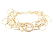 MARCELLO PANE, armband, förgyllt sterlingsilver, justerbar längd 17,5 - 21 cm, etui, vikt ca 14,9 g.