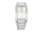 TISSOT, Generosi-T, Boett nr. T007309 A / TKM-JA-25700 M, damur, 25 x 28 (34) mm, stål, quartz, safirglas, datum, pärlemorurtavla, integerad originallänk (längd 165 mm), viklås, Ref nr. T007309A, ca 2015.