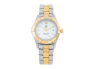 TAG HEUER, Aquaracer (300 Meters), Serie nr. RUA62062, Ref nr. WAF1424.BB0825, Boett nr. WAF1424, damur, 27 mm, bicolour, quartz, safirglas (nagg), datum, originallänk, viklås, Ref nr. FAB015-X-BY/3112 G, längd 165 mm, ca 2010.