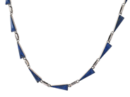 COLLIER, sterlingsilver, lapis lazuli, längd 42 cm, vikt ca 11,9 g. på auktion i Stockholm, Stockholms län hos Kaplans Auktioner